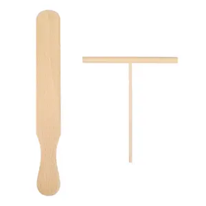 kit espalhador espátula crepe madeira