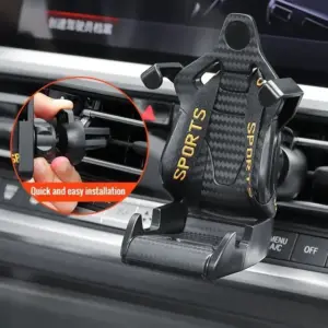 suporte celular carro ventosa laranja