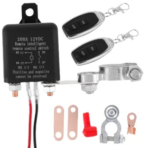 interruptor desconexão bateria 12v 200a controle remoto