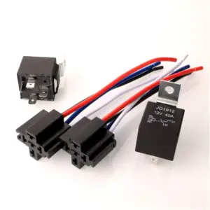 chicote de relé 4 pinos 12v 40a