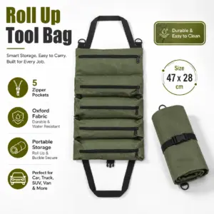 bolsa de ferramentas dobrável 5 bolsos