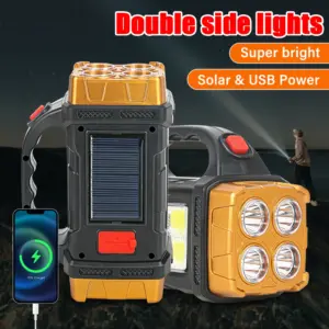 lanterna led recarregável solar usb
