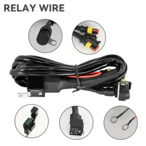 chicote de relé farol de milha moto led