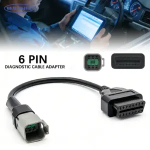 cabo adaptador diagnóstico obd2 6 para 16 pinos can-am