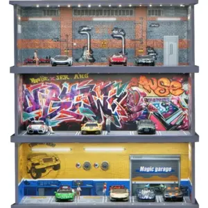estacionamento simulado 1:64 luzes