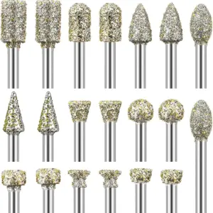 jogo de pontas diamantadas 3mm