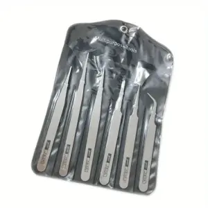 kit pinças aço inoxidável