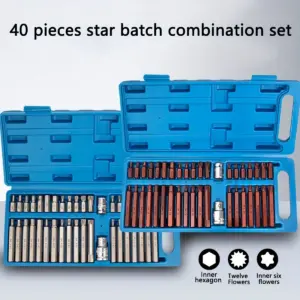 kit bits torx estrela 40 peças
