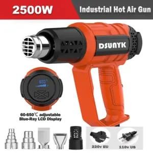 pistola de calor industrial 2500w bivolt