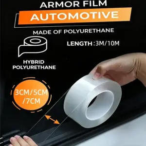 filme transparente protetor borda porta
