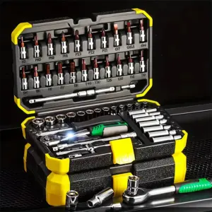 kit chave catraca soquete 1/4 53 peças