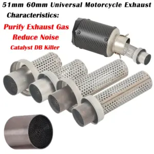 silenciador de escape universal 51mm