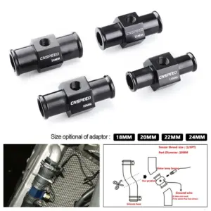 adaptador mangueira radiador sensor temperatura água 1/8npt