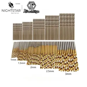 kit brocas helicoidais m35-co titânio