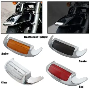 luz led ponta paralamas dianteiro harley touring