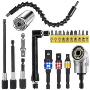 kit adaptadores soquete broca 105 graus