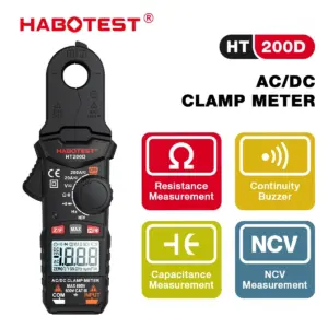 alicate amperímetro digital habotest ht200d