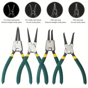 kit 4 alicates anel retenção 7 polegadas