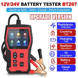 testador de bateria automotiva 12v 24v