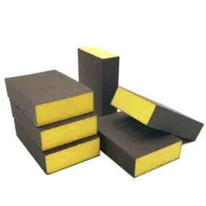 kit 6 esponjas lixa automotiva