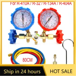 Conjunto Manifold R410a 3 Vias para Carga de Refrigerante