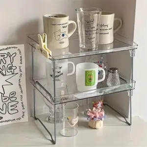 organizador de mesa acrílico transparente