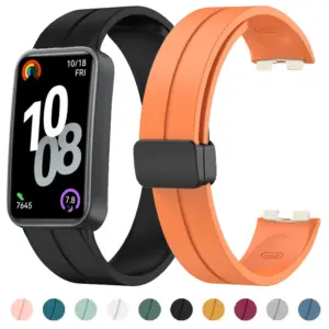 pulseira magnética silicone huawei band