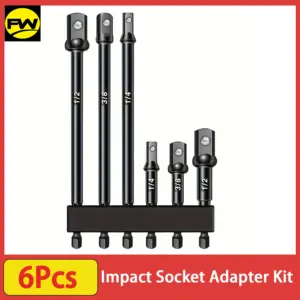 kit adaptador soquete impacto haste sextavada