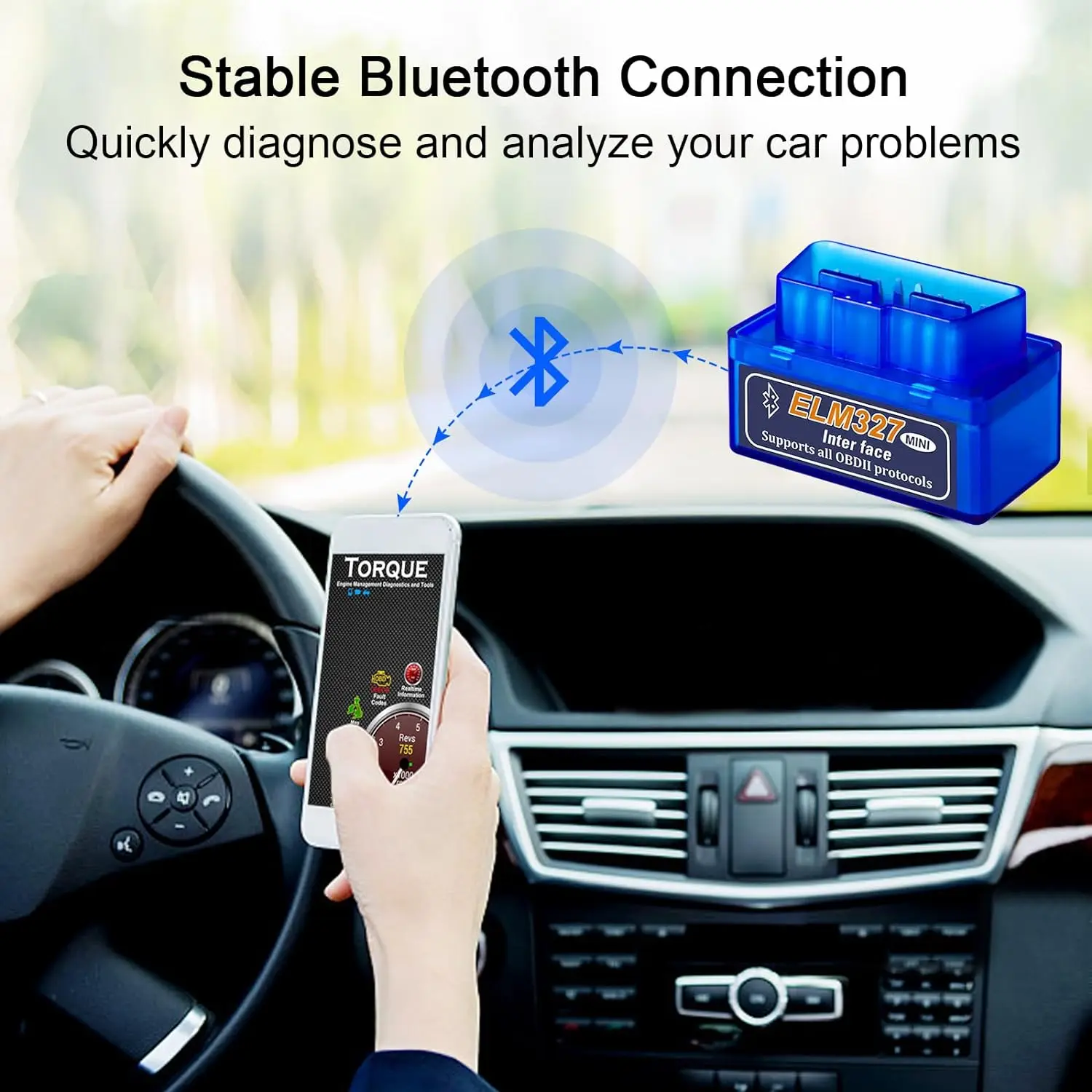 Scanner automotivo OBD2 Bluetooth ELM327 Mini v2.1 - Imagem 5