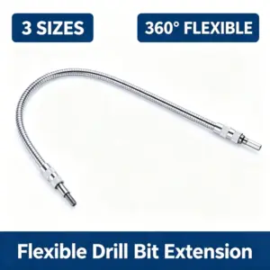 Extensor de Broca Eixo Flexível 1/4" para Furadeira Chave de Fenda