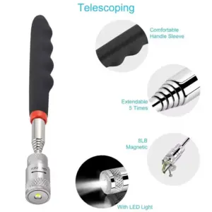caneta magnética telescópica