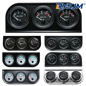 kit medidores 3 em 1 52mm 12v