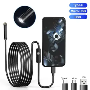 câmera endoscópica usb 5.5mm android