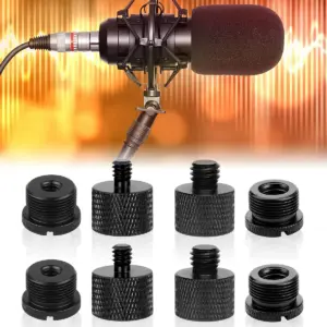 adaptador de rosca para microfone kit 8 peças