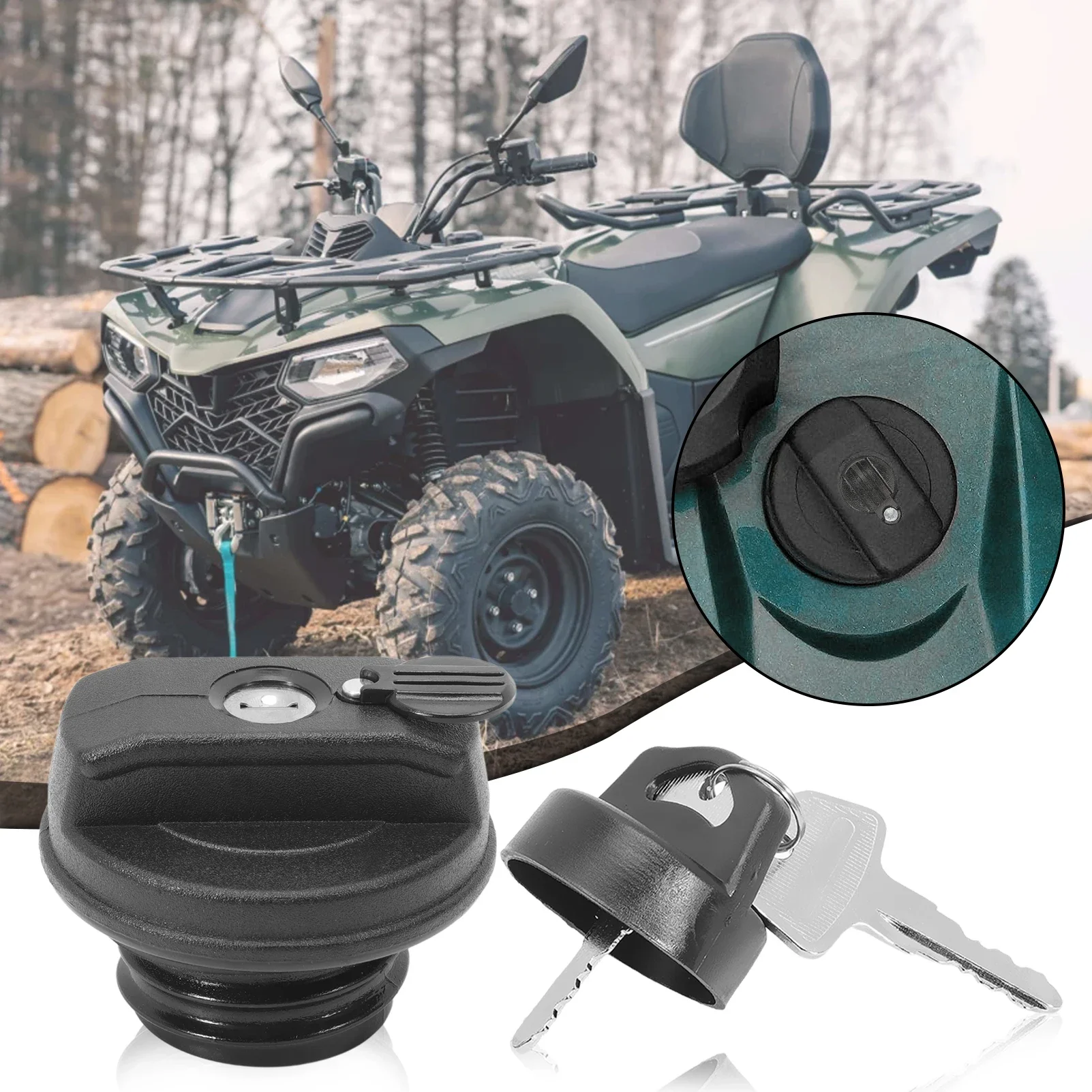 Tampa Tanque Combustível com Trava para CF-Moto CForce 7020-010120 - Imagem 4