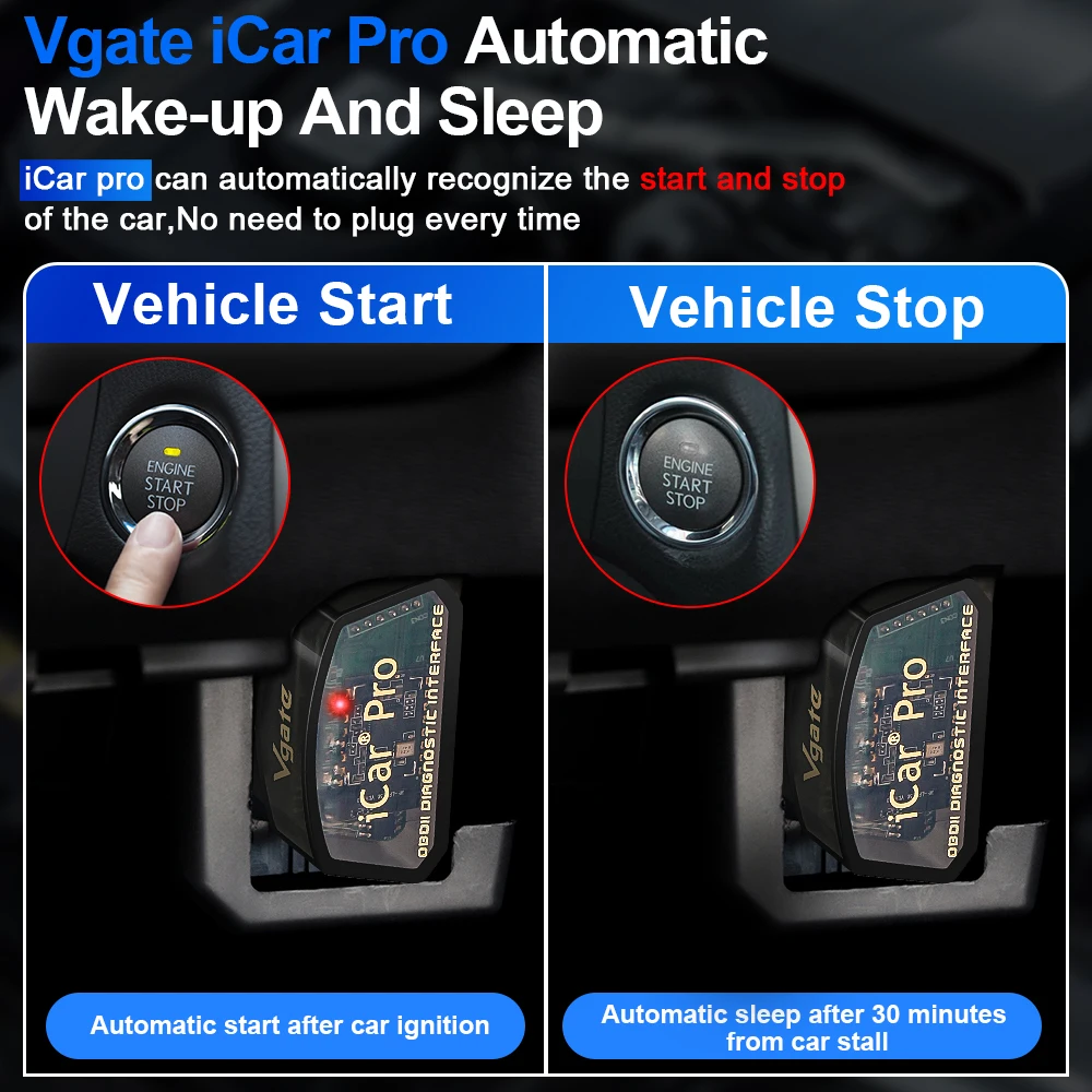Scanner OBD2 Vgate iCar Pro ELM327 Bluetooth 3.0/4.0/WIFI - Imagem 4