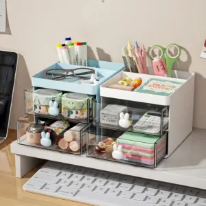 organizador de mesa com gaveta