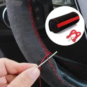 capa volante couro camurça 38cm