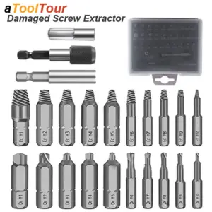 kit extrator de parafuso danificado