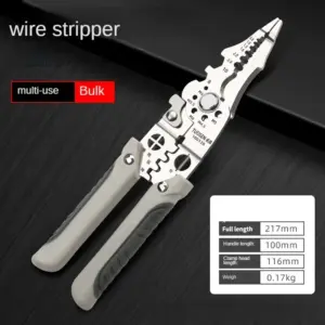 alicate crimpador desencapador de fio automático