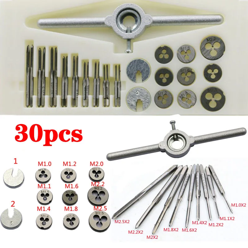 kit machos e cossinetes m1 a m2.5