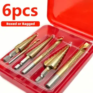 kit 6 brocas titânio 3-12mm