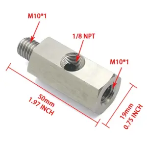adaptador t sensor pressão óleo m10x1.0