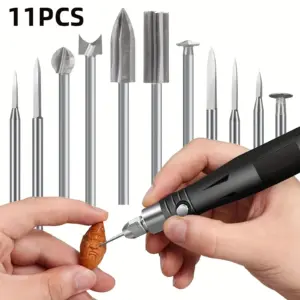 Conjunto 11 Brocas HSS para Madeira Ferramentas Rotativas
