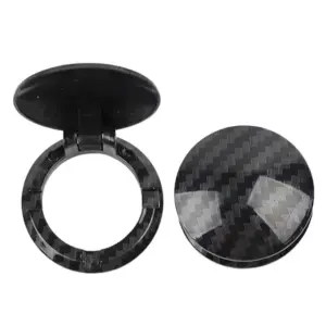 capa botão partida motor fibra carbono