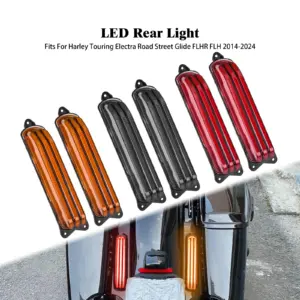 luz led para-lama traseiro harley touring