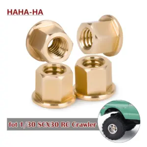 porca cubo roda latão rc axial scx30