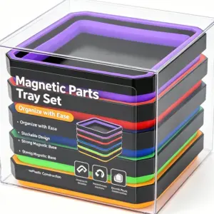 bandeja magnética dobrável silicone