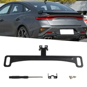 suporte placa câmera ré estilo americano