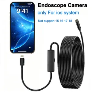 câmera endoscópica boroscópio 8mm ios